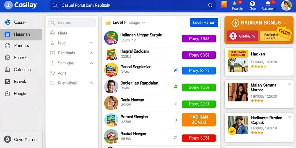 Fitur sosial yang memungkinkan interaksi dengan pemain lain dengan mudah.