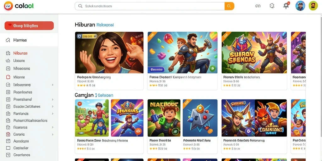 Menu pilihan level yang mudah dinavigasi.